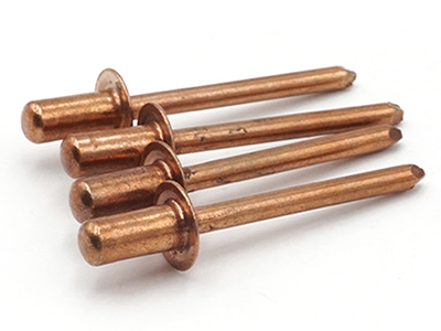 #Full copper closed end rivet